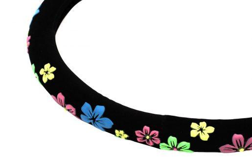 Prevleka za volan z rožicami M (37-39cm)