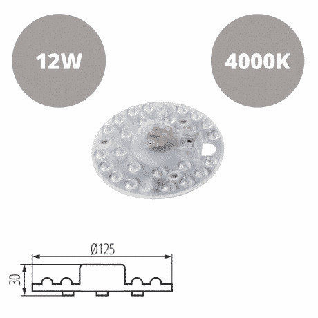 LED modul za plafoniere 12W 1200lm nevtralno bela 4500K Kanlux