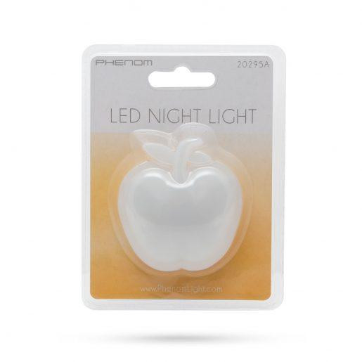 LED nočna lučka v obliki jabolka toplo bela za v vtičnico