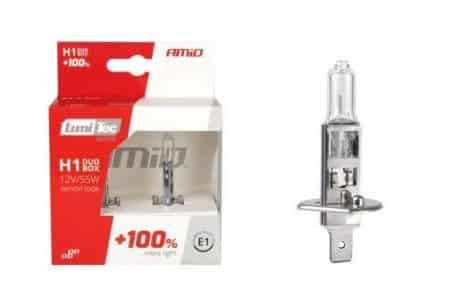 Halogenska avto žarnica LumiTec SILVER +100% H1 12V 55W 2 kosa