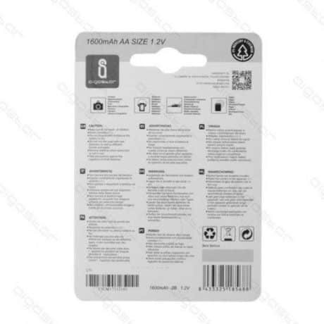 Polnilna baterija NiH2 AA 1600 mAh 2 kos