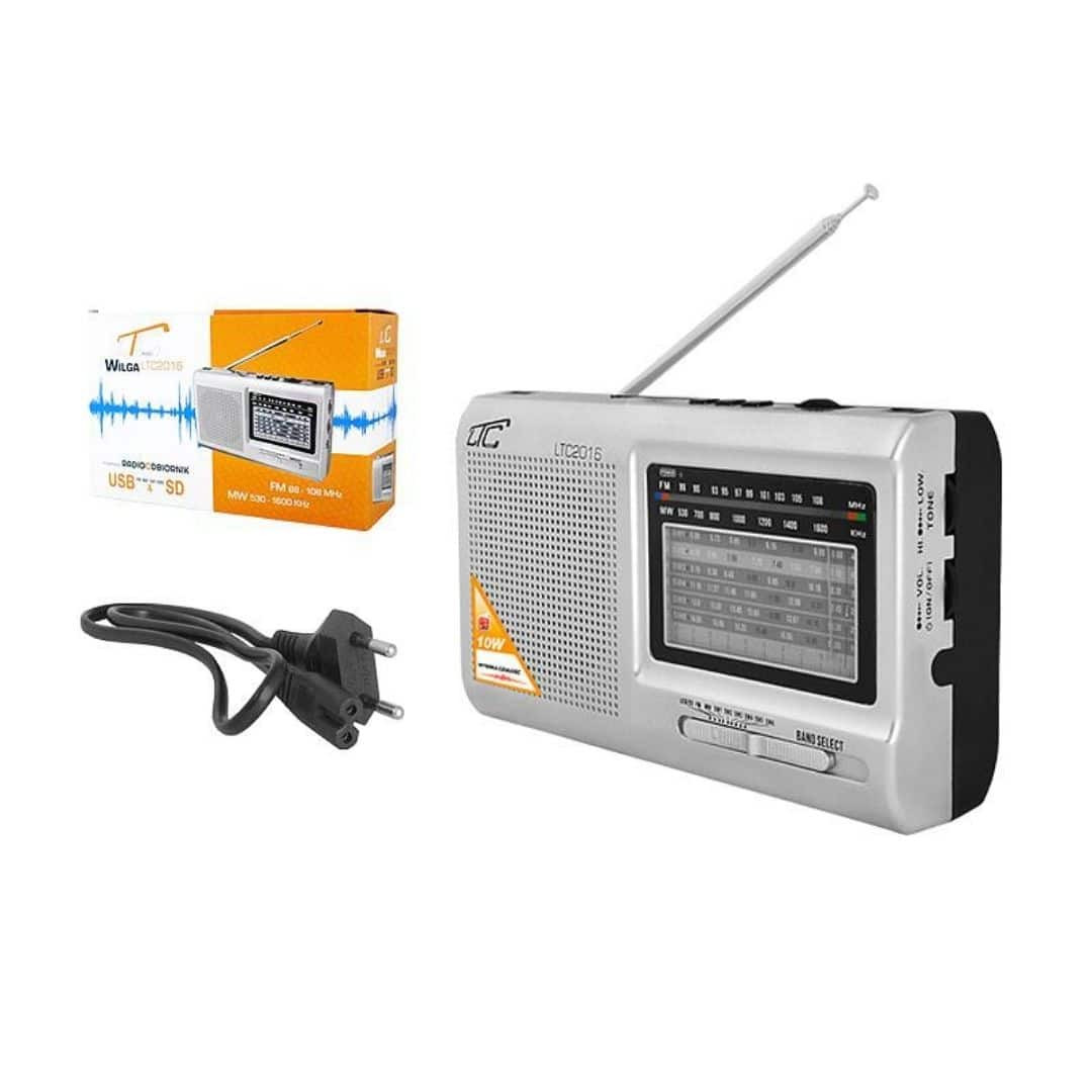 Prenosni radio z MP3 predvajalnikom USB / SD 10W z akumulatorjem 210 x 124 x 57 mm