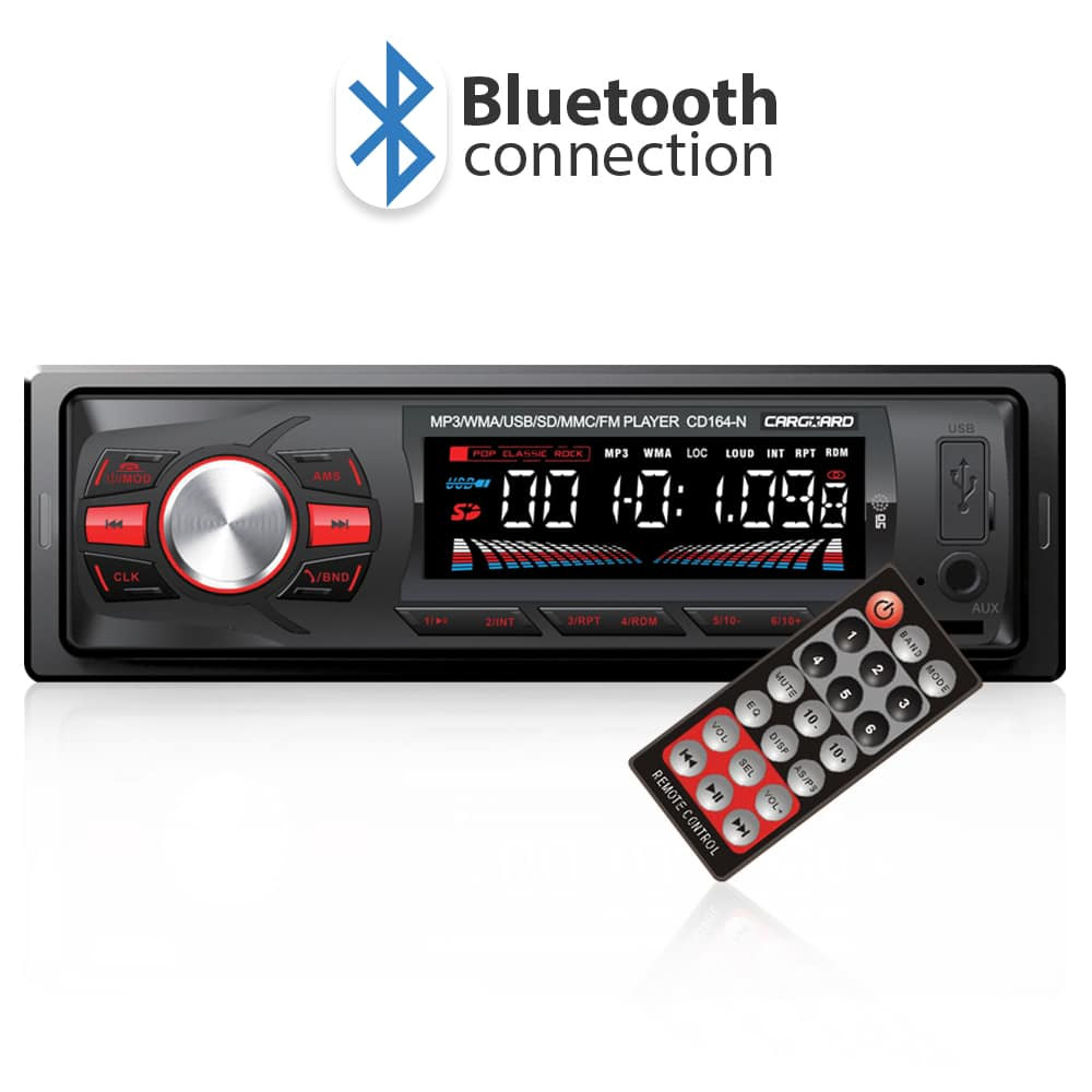 Avtoradio CarGuard z Bluetooth, USB, MP3 in čitalcem SD kartic