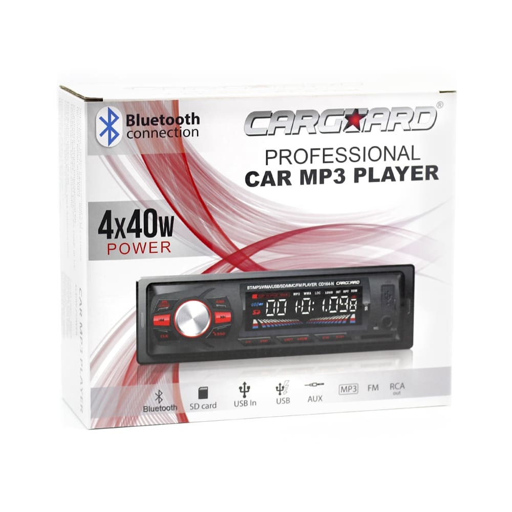 Avtoradio CarGuard z Bluetooth, USB, MP3 in čitalcem SD kartic