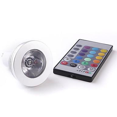 RGB LED sijalka GU10 3W z IR daljinskim upravljalnikom