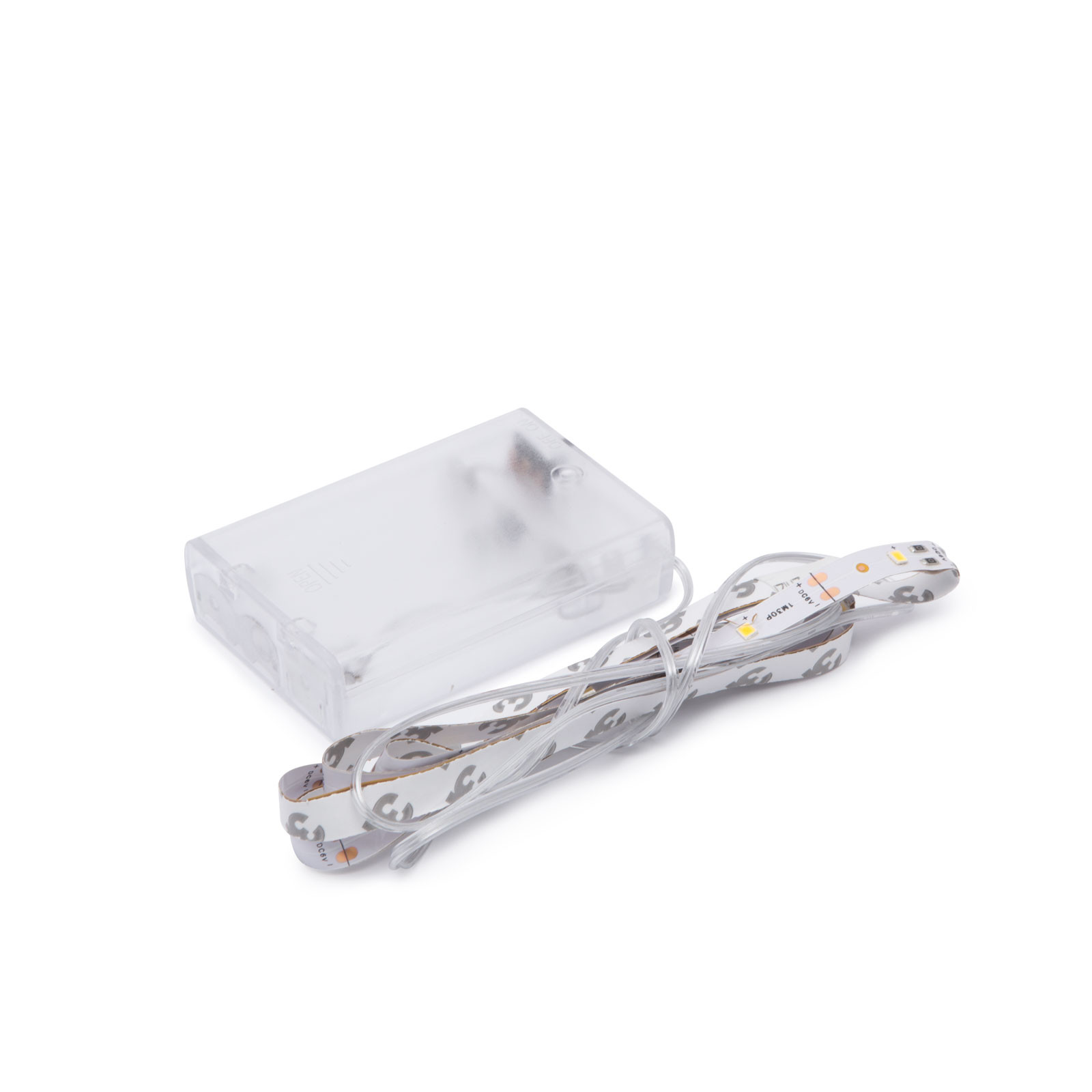 LED trak na baterije toplo beli 30 LED 3xAA 1m