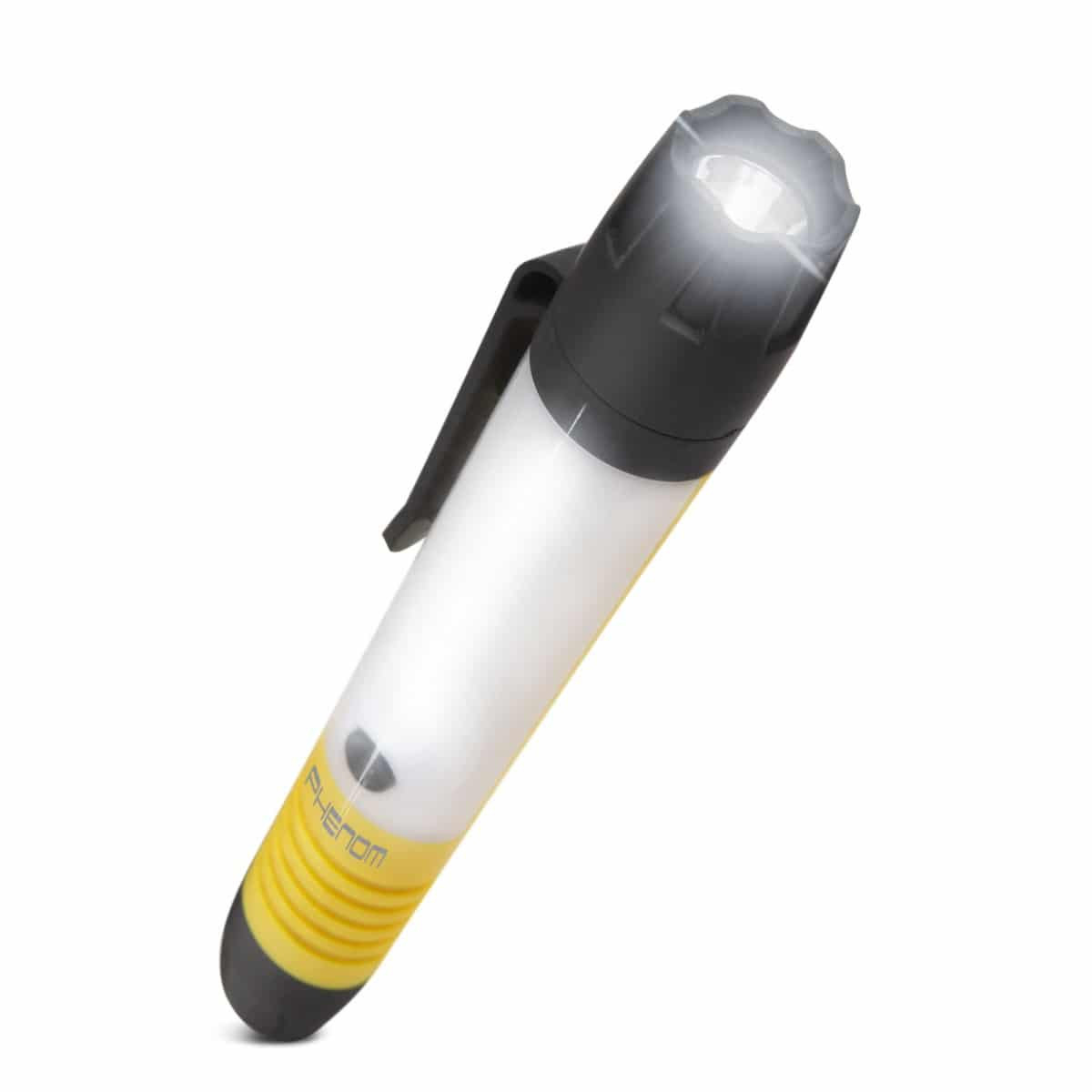 Žepna baterijska COB LED svetilka 2v1 z baterijami 3xAAA