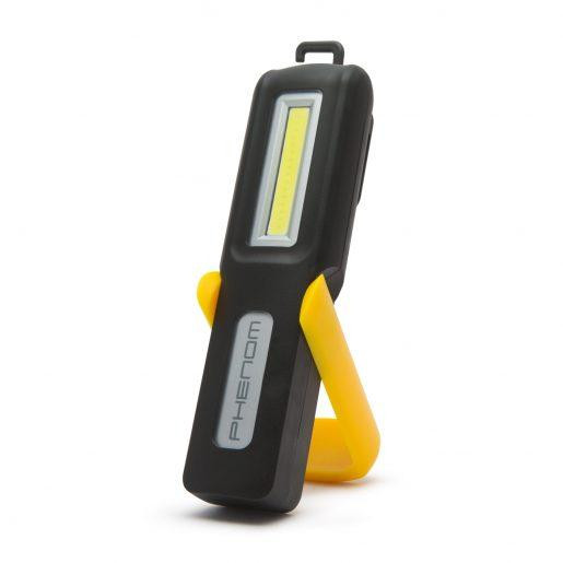 USB polnilna LED delovna svetilka 2v1 z magnetom in LED indikatorjem stanja baterije