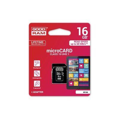 MicroSD spominska kartica 16GB CLASS 10 UHS I z adapterjem