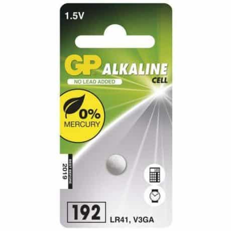 Alkalna gumbna baterija GP gumbna LR41 (192) kos