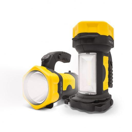 2v1 COB LED baterijska delovna svetilka 3xAA