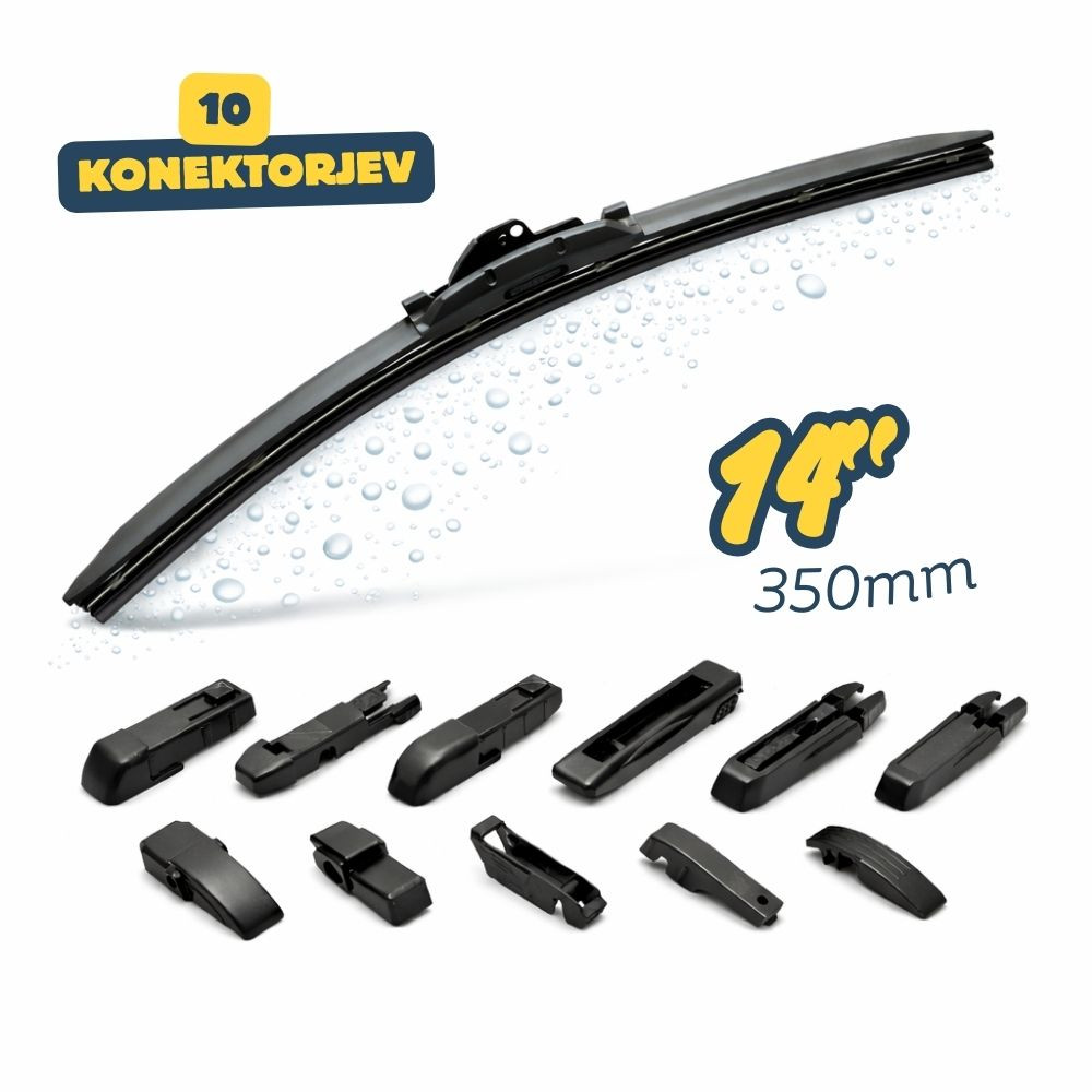 Univerzalna metlica brisalca 10 konektorjev 14" / 350 mm