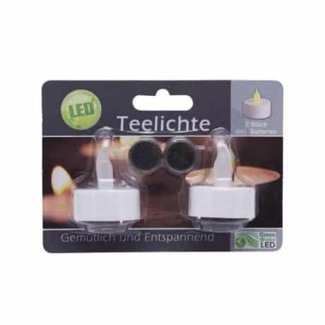 LED čajna svečka z baterijo 2 kosa