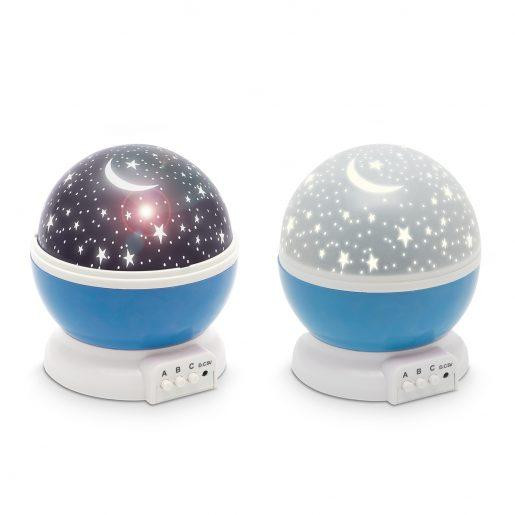 Otroška USB LED projektorska svetilka modra