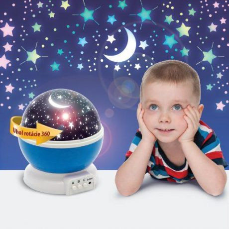 Otroška USB LED projektorska svetilka modra – slika 7