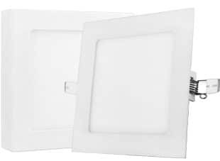 LED vgradna/nadgradna svetilka 2v1 12W kvadratna nevtralno bela