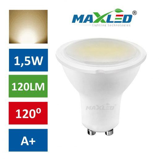 LED žarnica - sijalka GU10 1,5W (15W) toplo bela 3000K