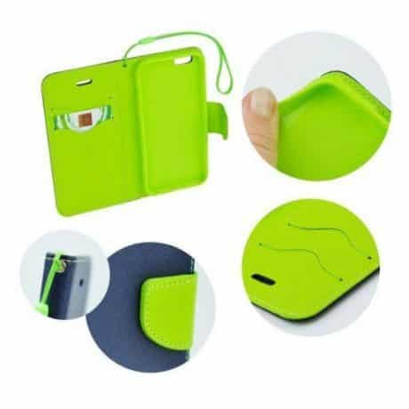 Preklopni etui za Samsung  Galaxy S8 Plus modro-zelen (limeta)