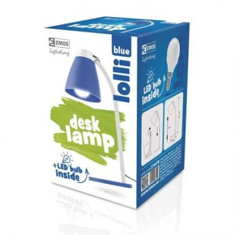 Namizna svetilka LOLLI s 6W LED sijalko E14 NW modra – slika 2