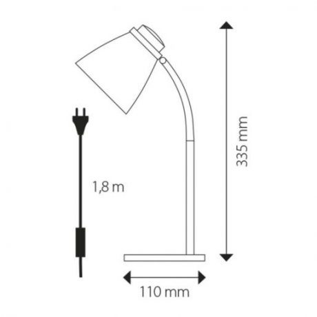Namizna svetilka LOLLI s 6W LED sijalko E14 NW modra – slika 5