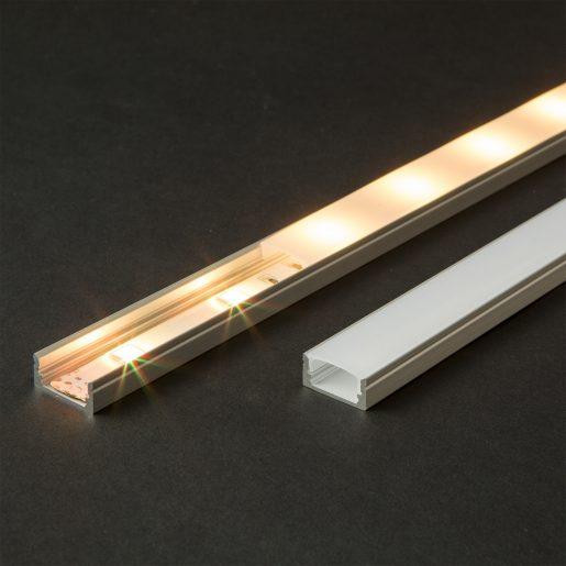 ALU LED profil nadgradni 41010 17x8mm 1m mat