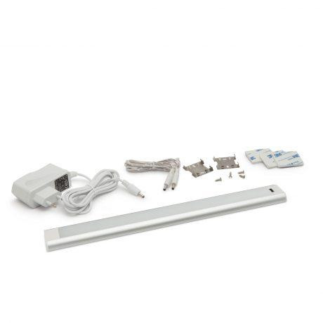 Podelementna LED svetilka 60cm 9W 4000K z brezstičnim IR senzorjem kratkega dosega - zamah z roko (on/off/dimmer)