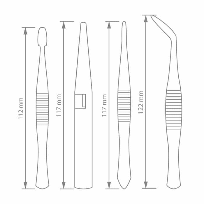 Set pincet 4-delni