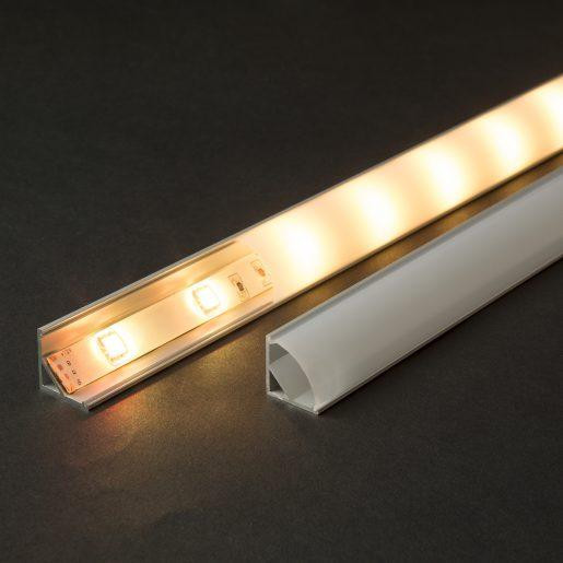 LED profil kotni 41012 16 x 16 mm 1m mat
