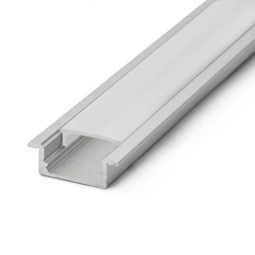 LED profil robni 23(17) x 8 mm 1m mat