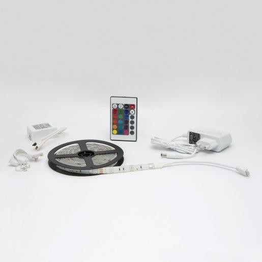 RGB LED trak komplet 3m SMD 5050 s kontrolerjem in napajalnikom