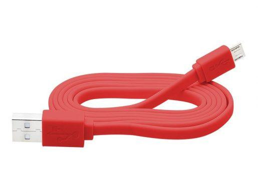 Micro USB kabel ploski BLOW rdeči