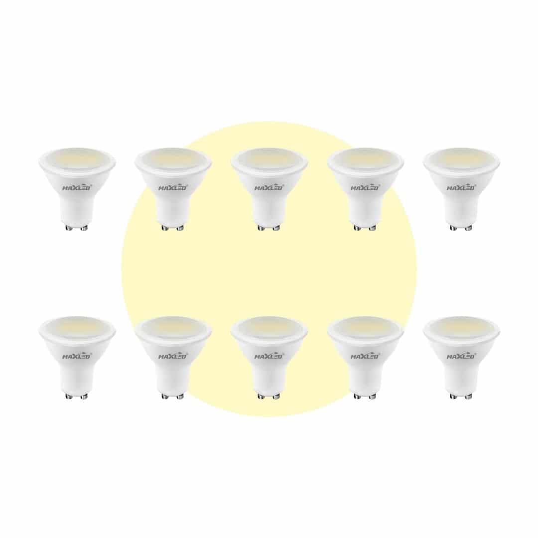 10x LED žarnica - sijalka GU10 5W (40W) 400 lm toplo bela 3000K