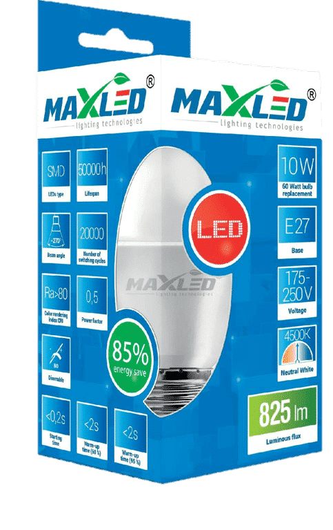 LED žarnica - sijalka E27 15W (100W) 1521lm toplo bela 3000K MAX-LED – slika 3