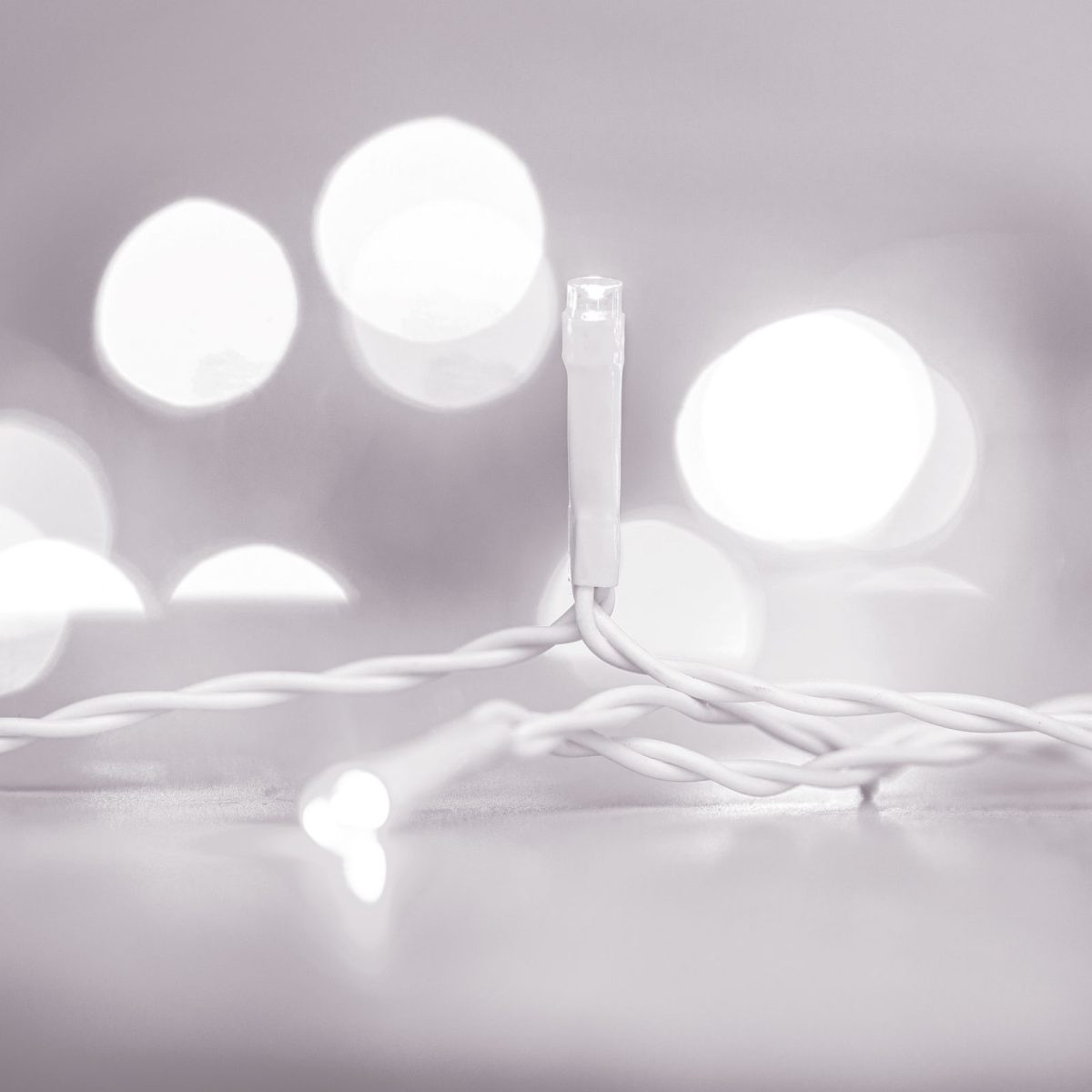 LED zavesa 200 LED 4,2m IP44 bela barva svetlobe