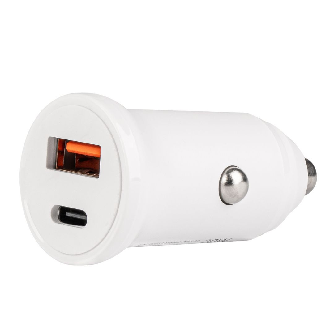 Avtopolnilec USB + USB-C 20W 12/24V