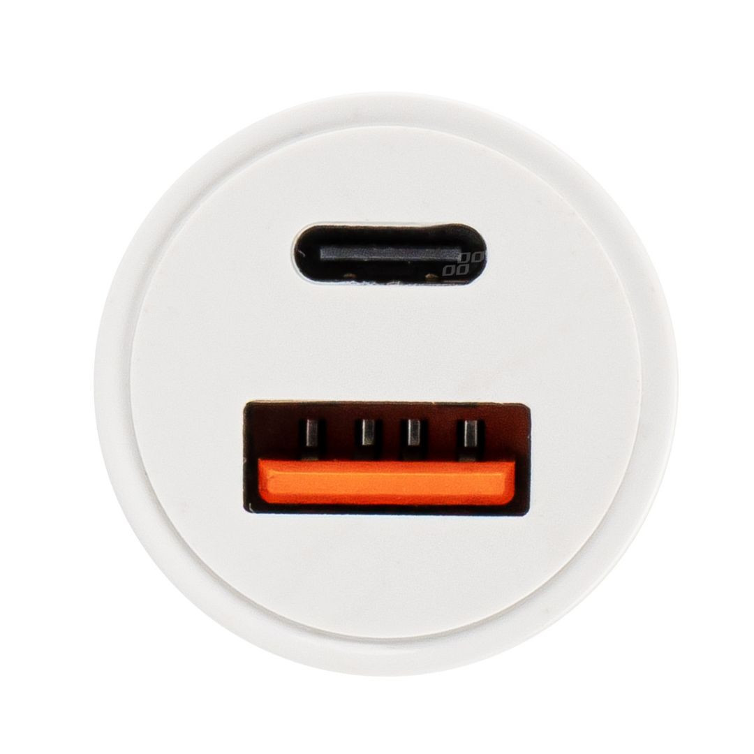 Avtopolnilec USB + USB-C 20W 12/24V