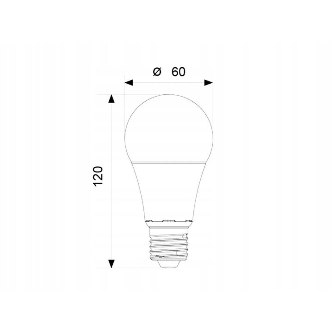 LED sijalka E27 8.5W 806lm 3000K