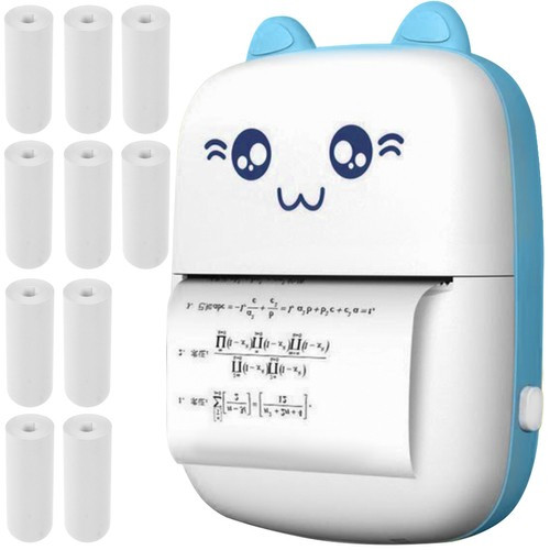 Mini termični prenosni bluetooth foto tiskalnik + 10 rolic termo papirja