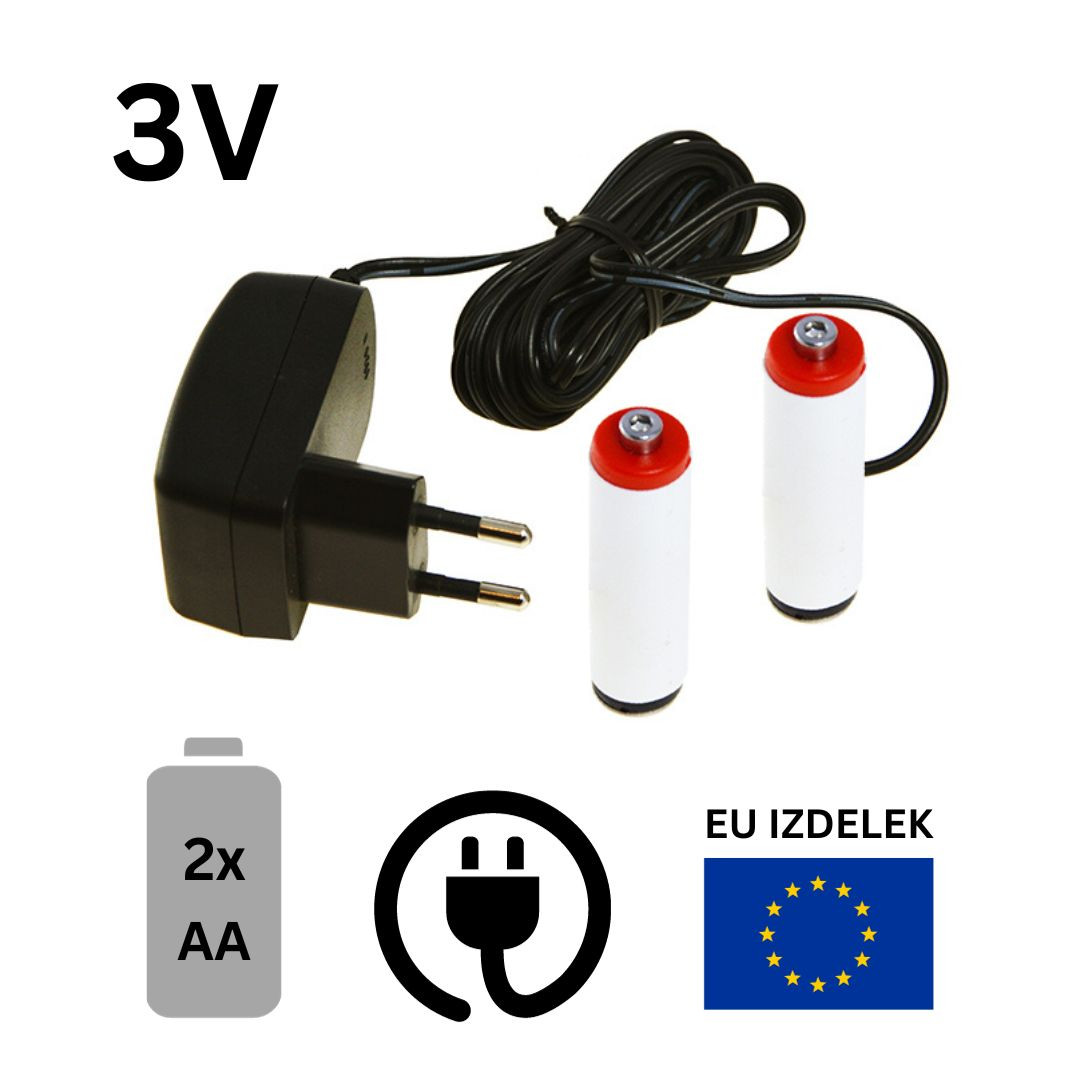 Nadomestek baterij 2xAA 2R6 1A z napajalnikom