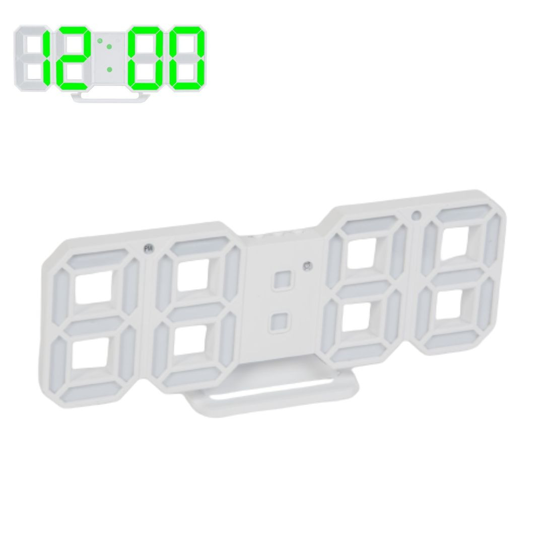 LED digitalna ura velike številke - zelena 24 x 9,4 x 1,7 cm