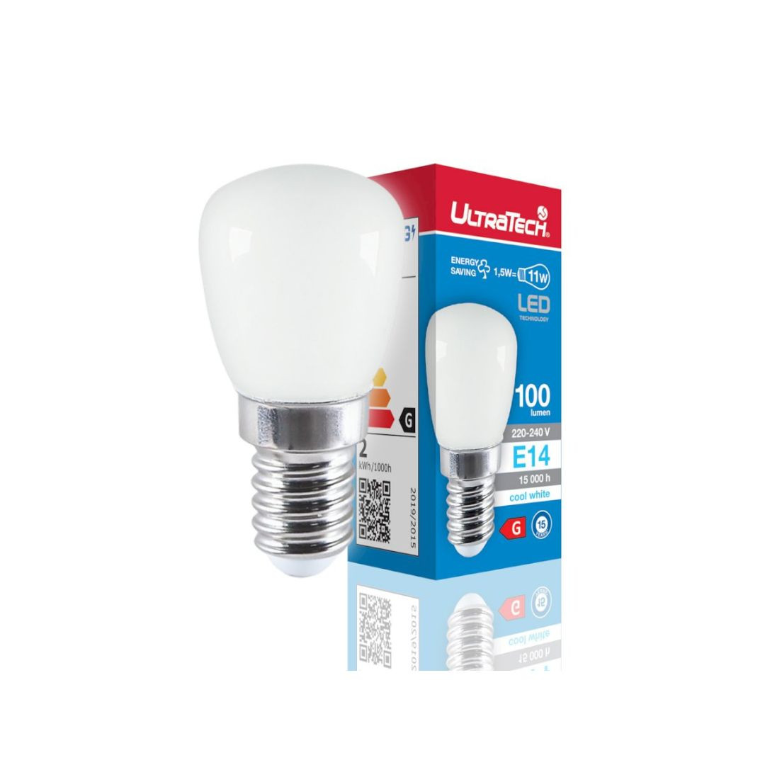 LED sijalka E14 1,5W 100lm 4000K za hladilnike, nape