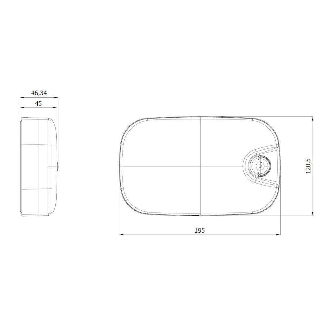 LED ovalna svetilka IP54 s PIR senzorjem gibanja 15W 1200lm 4000K za vlažne prostore