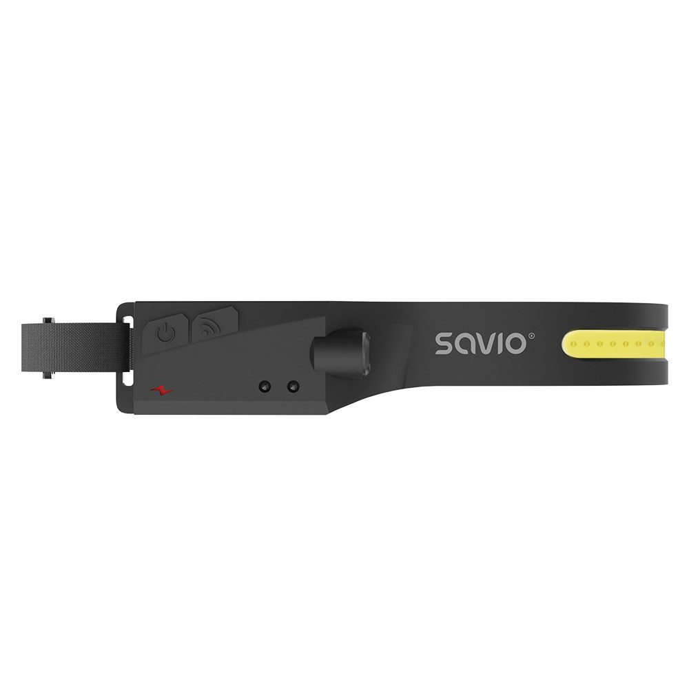 Naglavna / čelna polnilna LED svetilka COB LED USB polnjenje 1200 mAh 5W + 3W