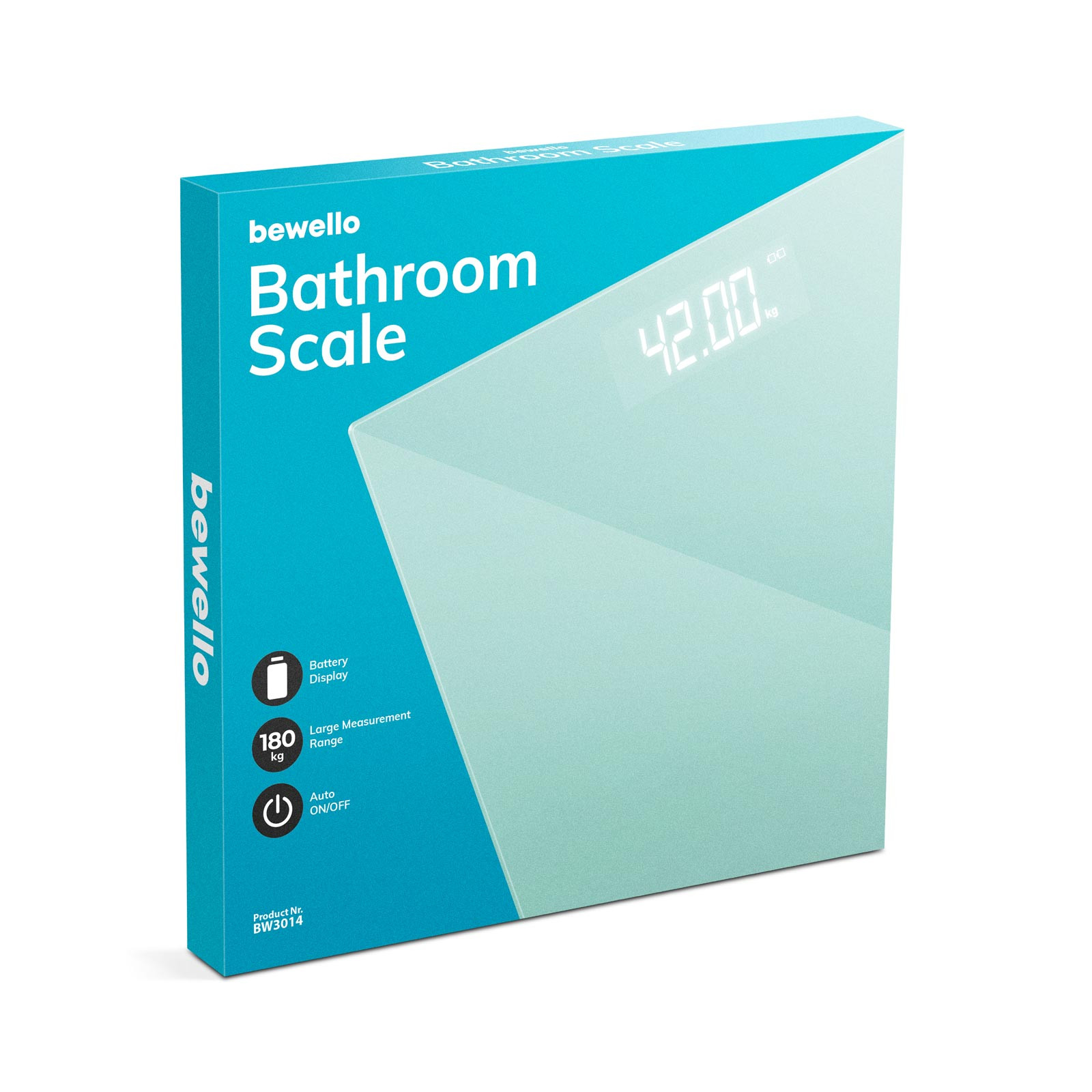 Osebna tehtnica z LCD zaslonom 0,2 - 180kg svetlo modra