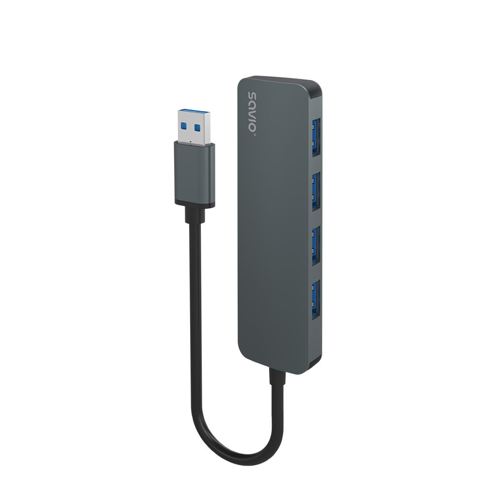 4-portni USB 3.1 HUB razdelilnik aluminij