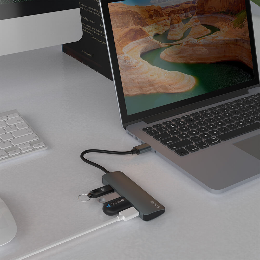 4-portni USB 3.1 HUB razdelilnik aluminij