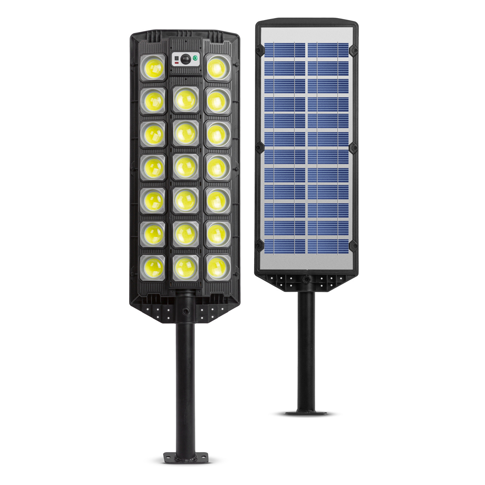 LED stenski solarni reflektor s senzorjem gibanja 520 LED 3000 lm 20W 4500 mAh IP65