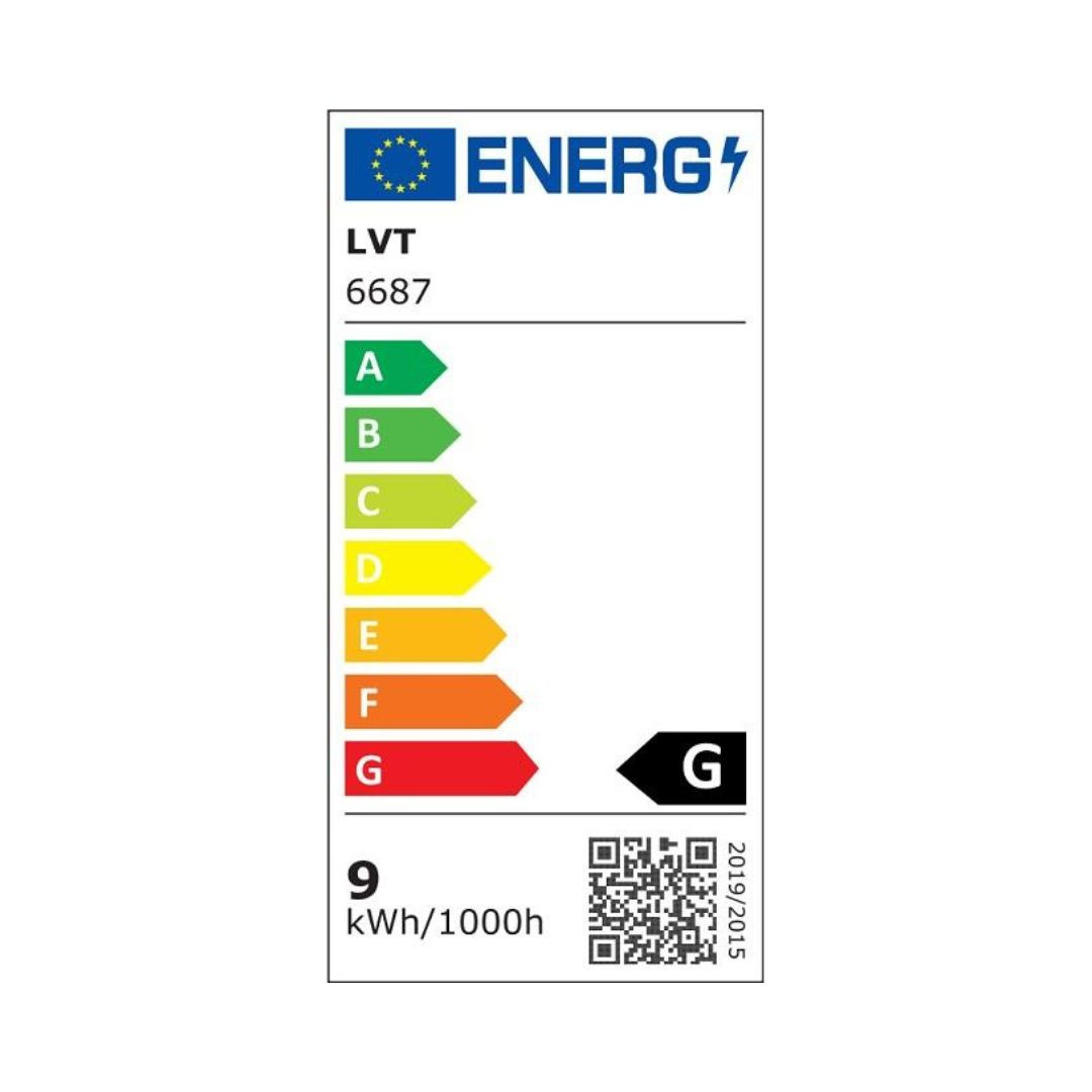 LED namizna svetilka 9W 4500K z napajalnikom črna – slika 3