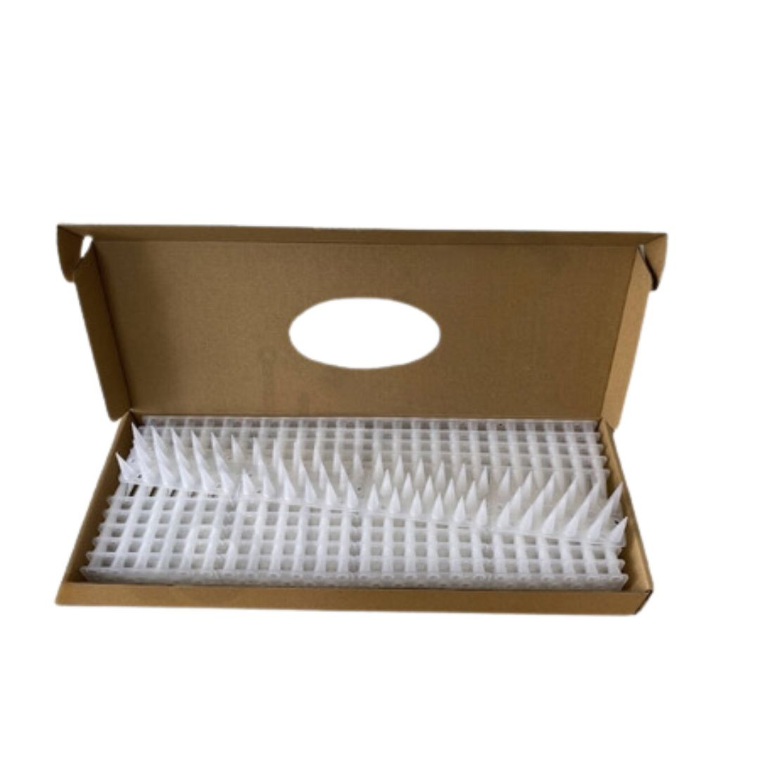 PVC konice proti golobom / pticam, kunam in mačkam 12 kos/paket (5,28m) bele