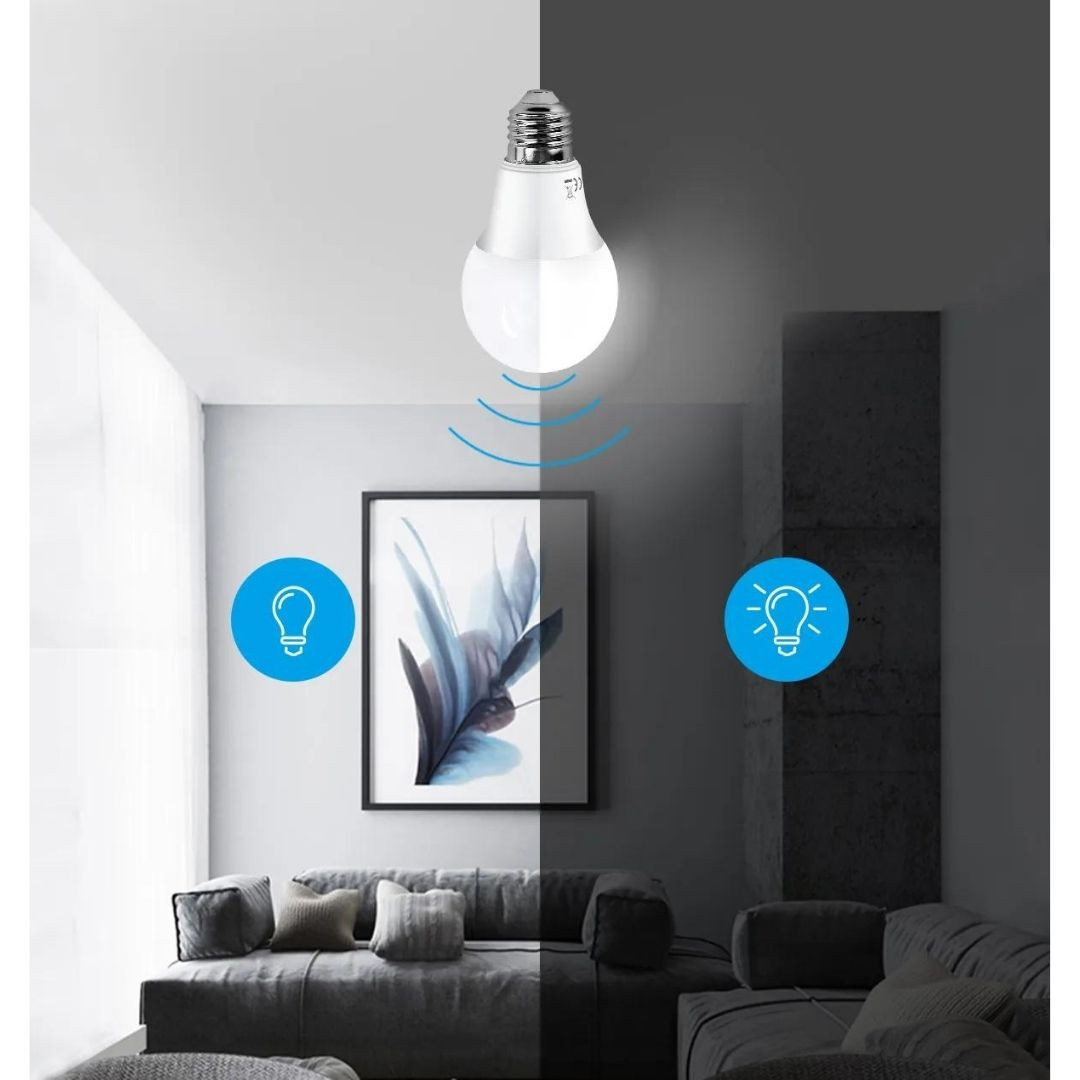 LED sijalka s senzorjem svetlobe (dan/noč) E27 A60 8W 6500K